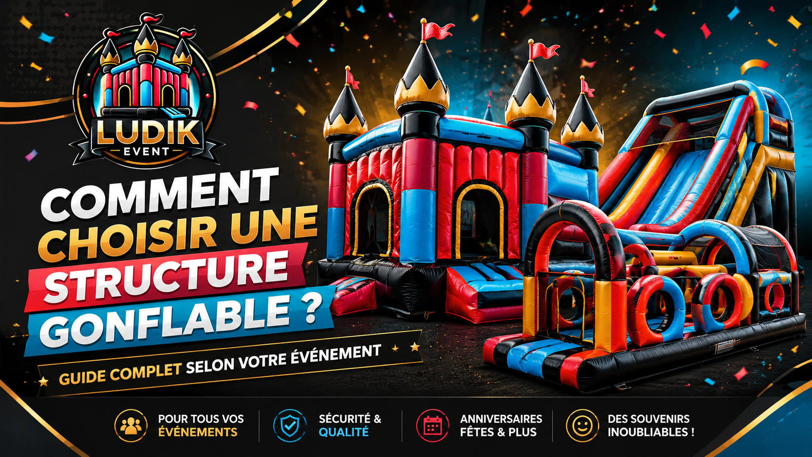 Comment choisir une structure gonflable ? Guide complet selon votre événement