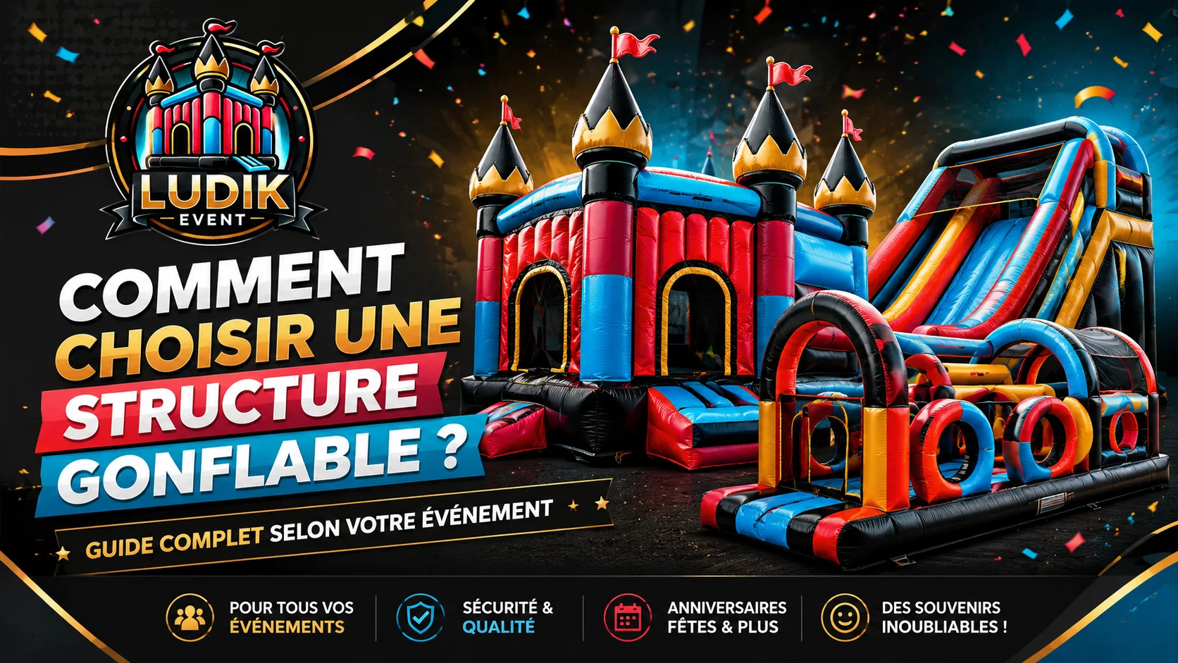 Comment choisir une structure gonflable ? Guide complet selon votre événement